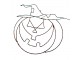 Nástěnné svítidlo dýně Halloween oranžové LED osvětlení – 50*3*50 cm Clayre & Eef