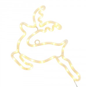 Nástěnné LED svítidlo Vánoční létající sob – 39*3*35 cm