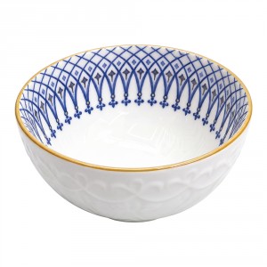 Keramická miska s modrým vzorem - Ø 11*5 cm / 300 ml