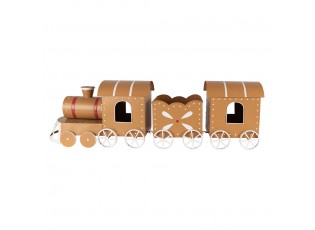 Vánoční dekorace figurka hnědý vláček Train – 97*19*28 cm