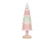 Vánoční dekorace stromek s perníčky Pastel Christmas Chic - Ø 8*26 cm Clayre & Eef