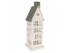 Veliký kovový svícen domek s pískovým povrchem Raw Sand – 21*14*58 cm Clayre & Eef