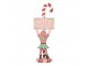Vánoční dekorace figurka Elf růžový – 11*8*30 cm Clayre & Eef