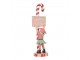 Vánoční dekorace figurka Elf růžový – 11*8*30 cm Clayre & Eef