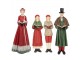 Sada 4ks vánoční dekorace figurka vánoční sbor Nativity Choir - 13*12*40 cm Clayre & Eef