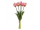 Umělá růžová květina svazek papouškovitých tulipánů Clayre & Eef – 42 cm Clayre & Eef