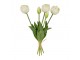 Umělá bílá květina svazek tulipánů Clayre & Eef – 42 cm Clayre & Eef