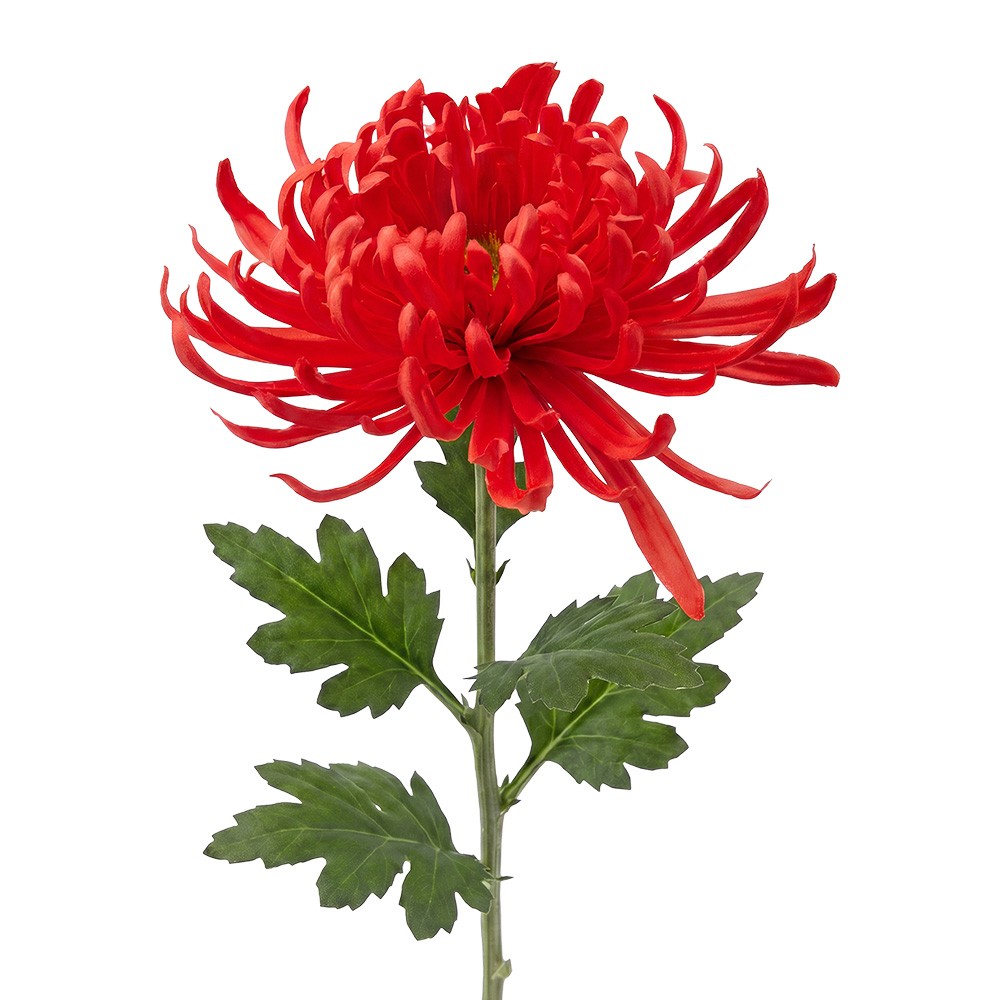 Umělá květina červený plastový – 76 cm