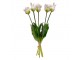 Umělá bílá květina svazek papouškovitých tulipánů Clayre & Eef – 42 cm Clayre & Eef
