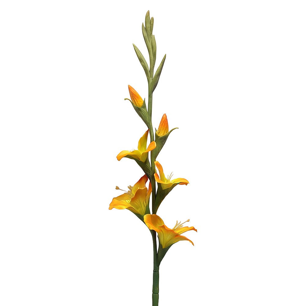 Umělá květina oranžový plastový – 92 cm
