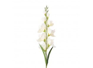 Umělá květina bílý plastový – 95 cm