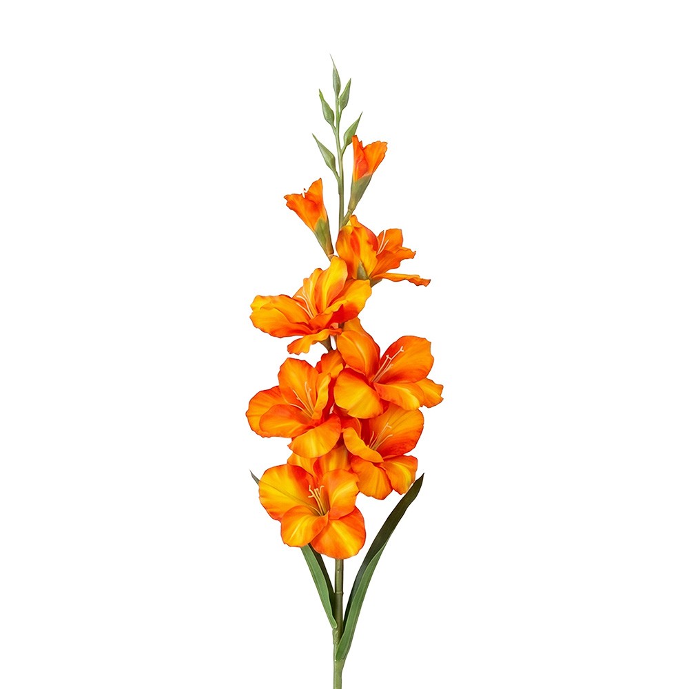 Umělá květina oranžový plastový – 95 cm