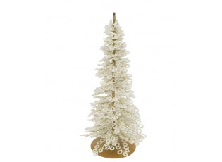 Elegantní vánoční dekorační stromek s perličkami Glaze Forest - 11*24 cm
