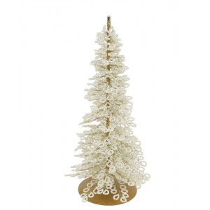 Elegantní vánoční dekorační stromek s perličkami Glaze Forest - 11*24 cm