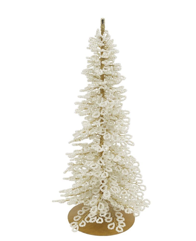 Elegantní vánoční dekorační stromek s perličkami Glaze Forest - 11*24 cm