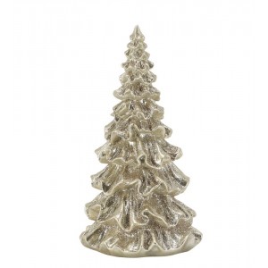 Elegantní vánoční champagne stromek se třpytkami Glitt Forest S - 8*15 cm