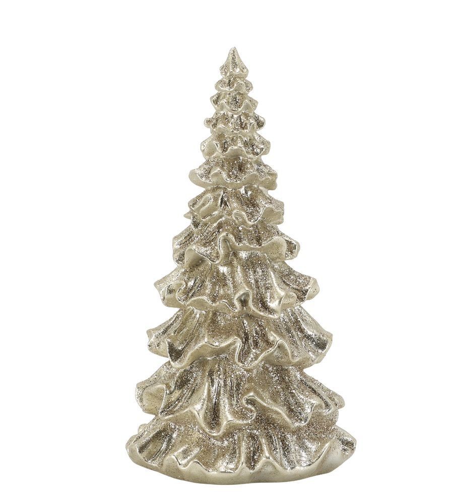 Elegantní vánoční champagne stromek se třpytkami Glitt Forest S - 8*15 cm