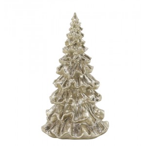 Elegantní vánoční champagne stromek se třpytkami Glitt Forest M - 11*20 cm