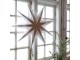 Champagne papírová zdobená hvězda Vintage Paper Star Glitt - 60 cm Chic Antique