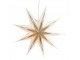Champagne papírová zdobená hvězda Vintage Paper Star Glitt - 60 cm Chic Antique
