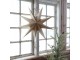Závěsná champagne papírová zdobená hvězda Vintage Paper Star Glitt - 60 cm Chic Antique