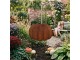 Rustikální zahradní rezavý zápich dýně Pumpkin Rust - 77*3*93 cm Clayre & Eef