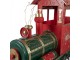 Červená kovová dekorace vláček Merry Express - 280*75*135 cm Clayre & Eef