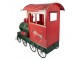 Červená kovová dekorace vláček Merry Express - 280*75*135 cm Clayre & Eef