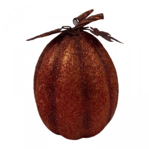 Měděná antik kovová dekorace dýně Pumpkin Rust - Ø 19*22 cm