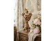 Elegantní dekorační dóza s květy a ptáčkem Vintage Chic - 20*14*35 cm Clayre & Eef