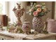 Luxusní dekorační dóza s květy Vintage Chic - Ø 18*26 cm Clayre & Eef