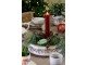 Béžová keramická mísa s vánočními ozdobami Holly Christmas – Ø30×10 cm Chic Antique