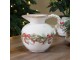 Béžový keramický džbán s vánočními ozdobami Christmas Bow & Bauble – 20,5*18,5 cm Chic Antique