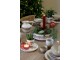 Béžový keramický džbán s vánočními ozdobami Christmas Bow & Bauble – 20,5*18,5 cm Chic Antique