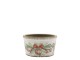 Béžový keramický květináč s vánočními ozdobami Christmas Bow & Bauble – Ø 16,5*9,5 cm Chic Antique