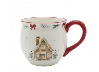 Vánoční keramický hrnek Chalet de Noël – Ø 10*9,5 cm / 430ml