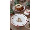 Vánoční keramický jídelní talíř Chalet de Noël – Ø 28*3 cm Chic Antique
