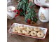 Vánoční keramický podnos Chalet de Noël – 28*12*3,5 cm Chic Antique