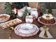 Vánoční keramický podnos Chalet de Noël – 28*12*3,5 cm Chic Antique