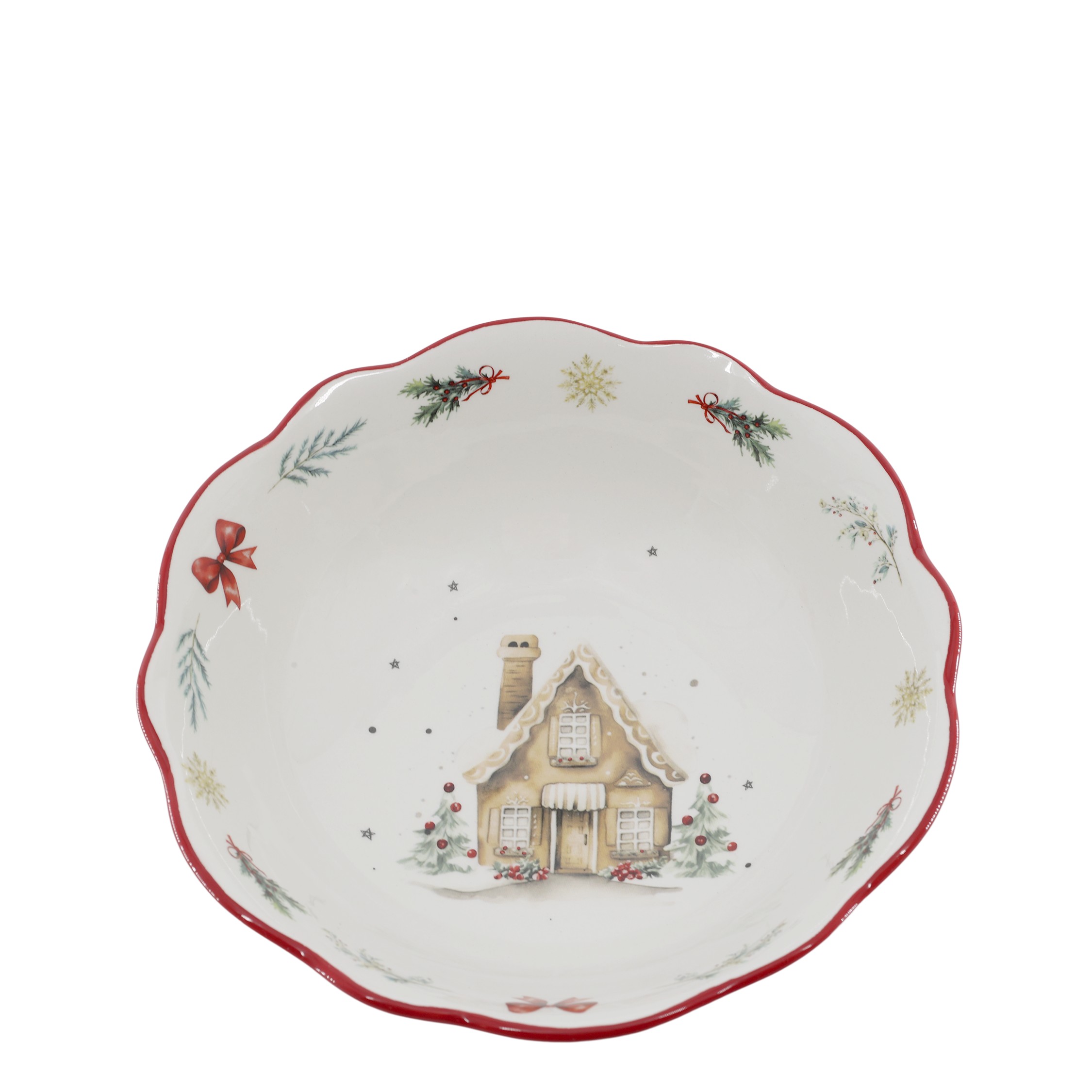 Chalet de Noël miska – Ø21×6,5 cm