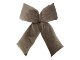Mocca sametová mašle polštář se třpytkami – 40*50 cm Chic Antique