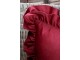 Sametový povlak na polštář Cherry s volánky – 45*45 cm Chic Antique