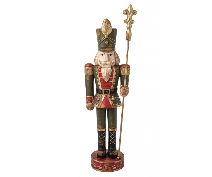 Venkovní vánoční dekorace louskáčka Nutcracker – 39*30*131 cm J-Line by Jolipa