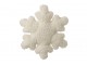 Polštář Snowflake Polyester bílý – 49*11*54 cm J-Line by Jolipa