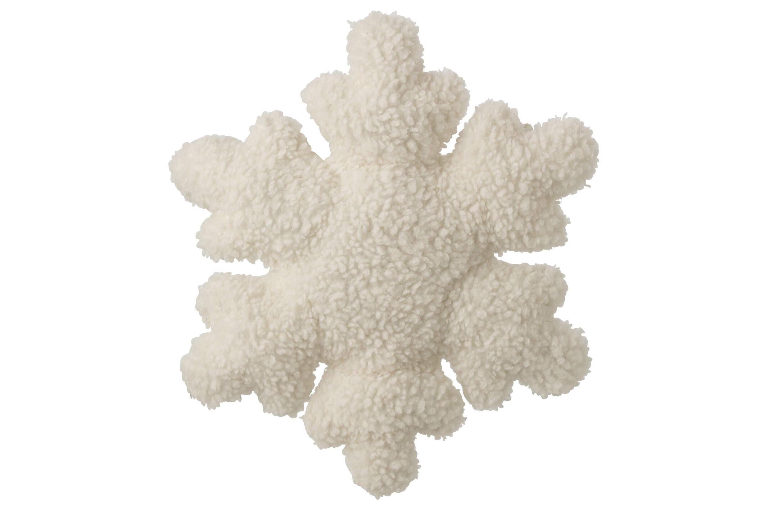 Plyšový dekorační polštář Sněhová vločka Snowflake – 49*11*54 cm