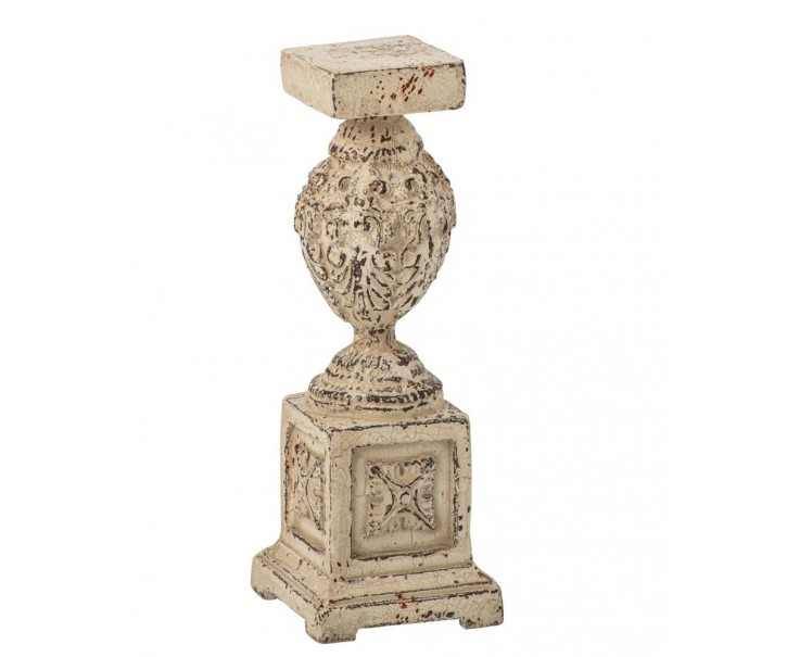 Béžový dekorační podstavec na květiny Vintage Chateau – 20*20*56 cm J-Line by Jolipa