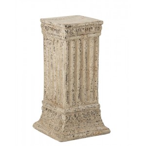Béžový dekorační podstavec sloup na květiny Vintage Chateau – 38*38*75 cm