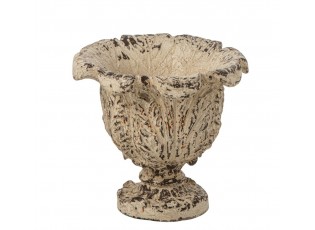 Béžový antik dekorační květináč Vintage Chateau – 31*31*27 cm