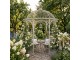 Bílý antik kovový zahradní altán Vintage Romance – 200*200*325 cm J-Line by Jolipa