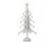 Bílý antik kovový stromek s rolničkami Christmas Tree – 25*11*56 cm J-Line by Jolipa